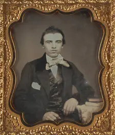 Portrait of a Seated Man, about 1855. Creator: Unknown