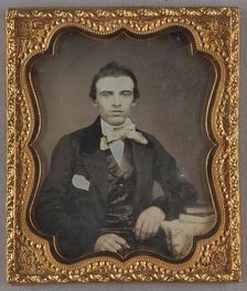 Portrait of a Seated Man, about 1855. Creator: Unknown