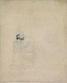 Portrait of a Seated Man, c. 1830-1850. Creator: Unknown