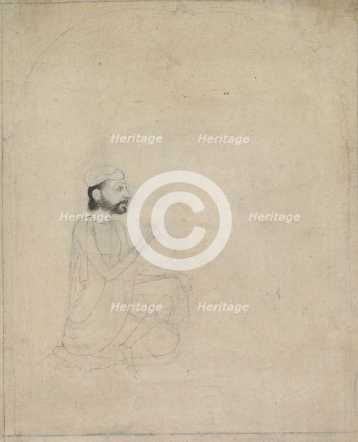 Portrait of a Seated Man, c. 1830-1850. Creator: Unknown.