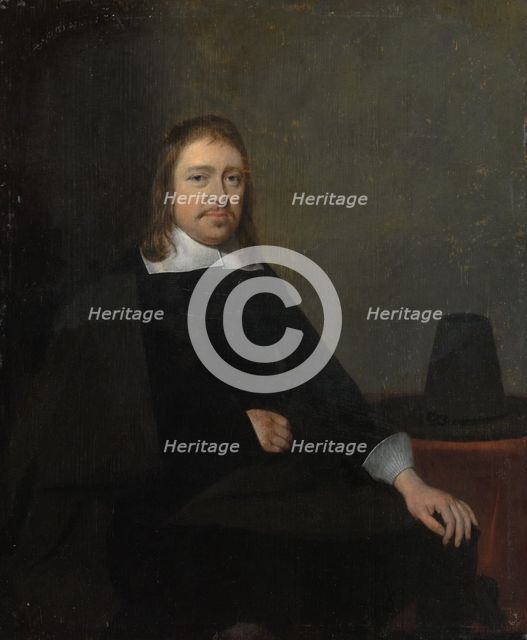 Portrait of a Seated Man, late 1650s or early 1660s. Creator: Gerard Terborch II.