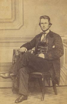 Portrait of a Seated Man with Chin Beard, 1866-1870. Creators: Jacob Byerly, John Davis Byerly