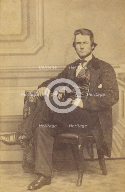 Portrait of a Seated Man with Chin Beard, 1866-1870. Creators: Jacob Byerly, John Davis Byerly.