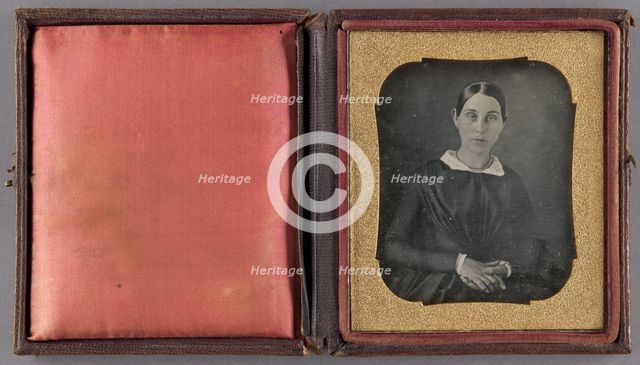 Portrait of a Seated Woman, about 1845. Creator: Unknown.