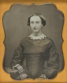 Portrait of a Seated Woman, about 1850. Creator: Unknown