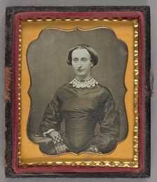 Portrait of a Seated Woman, about 1850. Creator: Unknown
