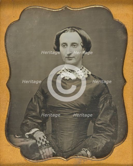 Portrait of a Seated Woman, about 1850. Creator: Unknown.