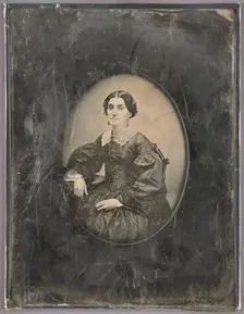 Portrait of a Seated Woman, about 1852-1855. Creator: Unknown