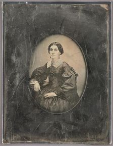 Portrait of a Seated Woman, about 1852-1855. Creator: Unknown