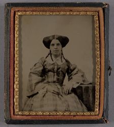 Portrait of a Seated Woman, about 1860. Creator: Unknown