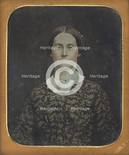 Portrait of a Seated Young Woman, about 1850-1855. Creator: William C North.
