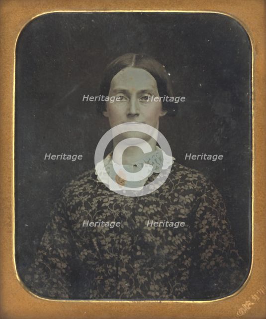 Portrait of a Seated Young Woman, about 1850-1855. Creator: William C North.