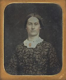 Portrait of a Seated Young Woman, about 1850-1855. Creator: William C North