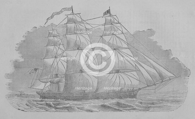 Portrait of a ship, 1857. Creator: Unknown.