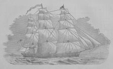 Portrait of a ship, 1857. Creator: Unknown