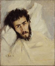 Portrait of a sick man (P. René?), c1895. Creator: Henry Bataille