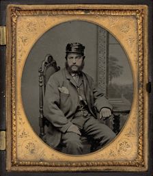 Portrait of a Soldier, 1860s. Creator: Unknown