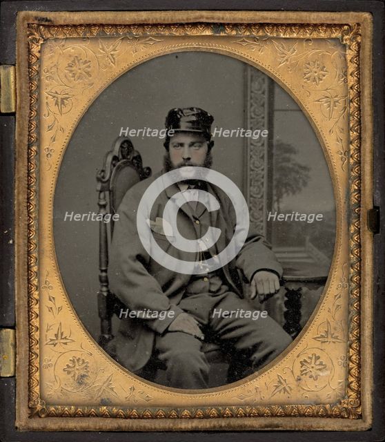 Portrait of a Soldier, 1860s. Creator: Unknown.