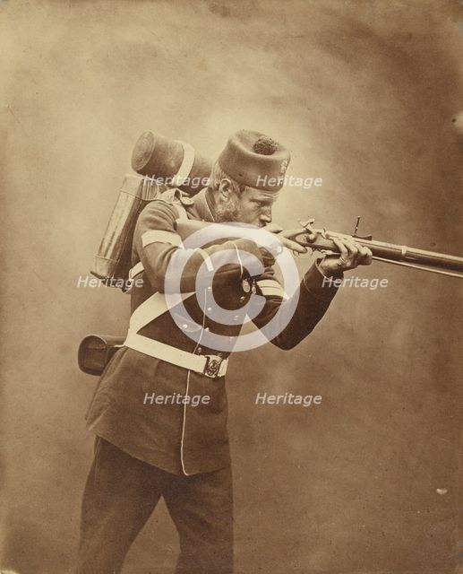 Portrait of a Soldier, about 1856. Creator: Cundall & Howlett.