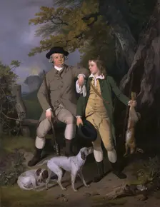 Portrait of a Sportsman with His Son, 1779. Creator: Francis Wheatley