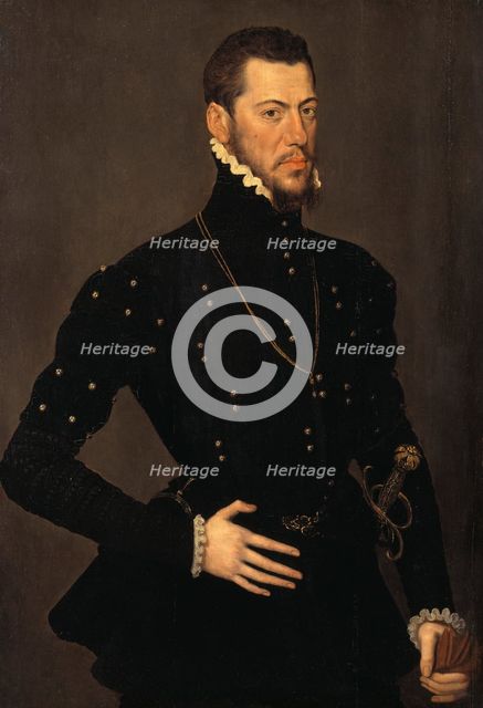 Portrait of a Spanish Nobleman, c16th century. Creator: School of Antonis Mor.