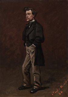 Portrait of a standing man, 1864. Creator: Claude Monet