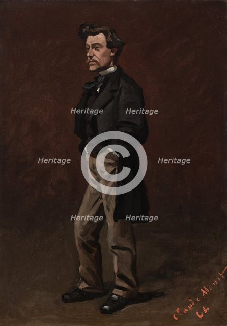 Portrait of a standing man, 1864. Creator: Claude Monet.