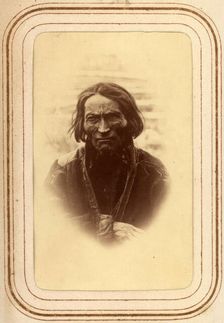 Portrait of Amund Nilsson Länta, 70 years old, Sirka's Sami village, 1868. Creator: Lotten von Duben