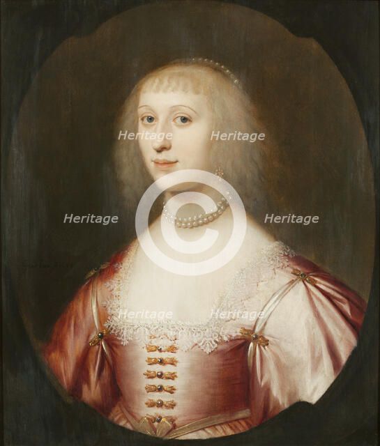 Portrait of Amalia of Solms-Braunfels (1602-1675), 1634. Creator: Honthorst, Gerrit, van (1590-1656).
