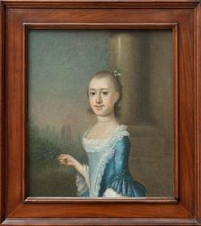 Portrait of Amarinthia Elliott, c1748. Creator: Jeremiah Theus