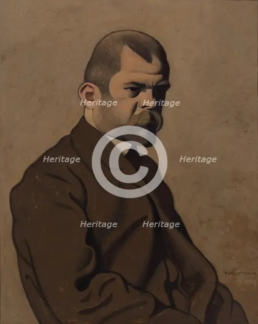 Portrait of Ambroise Vollard (1865-1939), 1902. Creator: Vallotton, Felix Edouard (1865-1925).