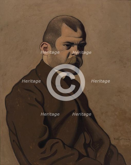 Portrait of Ambroise Vollard (1865-1939), 1902. Creator: Vallotton, Felix Edouard (1865-1925).