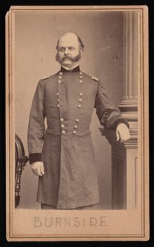 Portrait of Ambrose Everett Burnside (1824-1881), Circa 1860s. Creator: Brady's National Photographic Portrait Galleries
