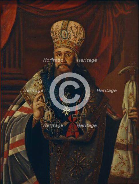 Portrait of Ambrosius (Podobedov), the Metropolitan of Novgorod and Petersburg (1742-1818), 1813. Artist: Anonymous  