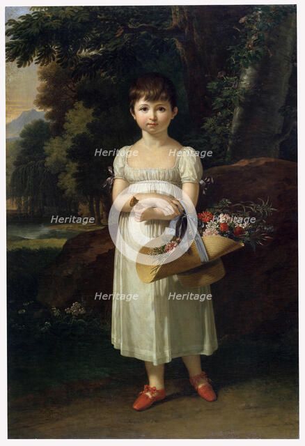 'Portrait of Amelia Oginski', late 18th or early 19th century. Artist: Francois-Xavier Fabre
