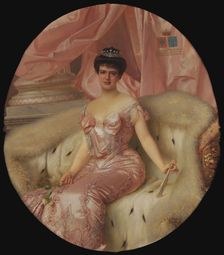 Portrait of Amélie of Orléans (1865-1951), Queen of Portugal . Creator: Corcos, Vittorio Matteo (1859-1933)