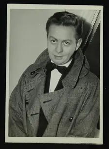 Portrait of American singer, musician and actor Mel Torme, c1950s. Creator: Denis Williams