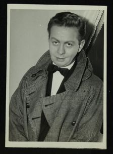 Portrait of American singer, musician and actor Mel Torme, c1950s. Creator: Denis Williams