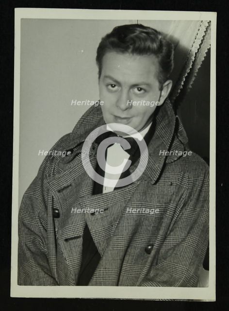Portrait of American singer, musician and actor Mel Torme, c1950s. Creator: Denis Williams.