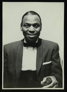 Portrait of American pianist Earl Fatha Hines, 1950s. Artist: Denis Williams