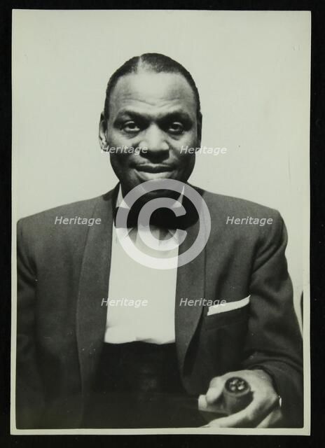 Portrait of American pianist Earl 'Fatha' Hines, 1950s. Artist: Denis Williams