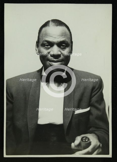Portrait of American pianist Earl 'Fatha' Hines, 1950s. Creator: Denis Williams.