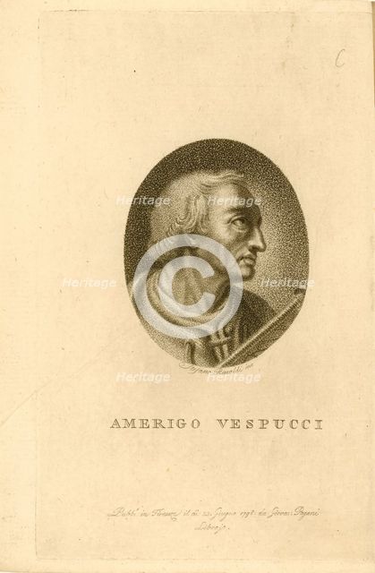 Portrait of Amerigo Vespucci, 1798. Creator: Anonymous.