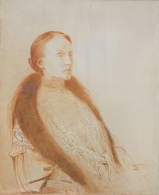 Portrait of A.M.L. Bonger-van der Linden, 1905. Creator: Odilon Redon