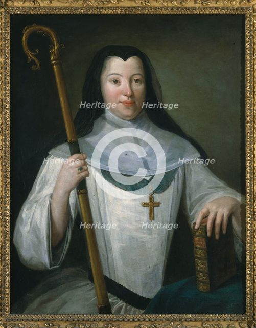 Portrait of an Abbess (of the House of Bourbon?), between 1701 and 1800. Creator: Unknown.
