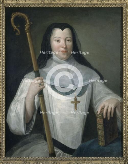 Portrait of an Abbess (of the House of Bourbon?), between 1701 and 1800. Creator: Unknown.