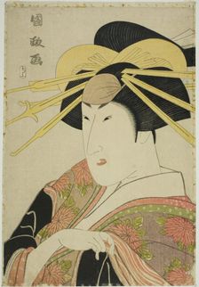 Portrait of an Actor in Female Dress, n.d. Creator: Utagawa Kunimasa
