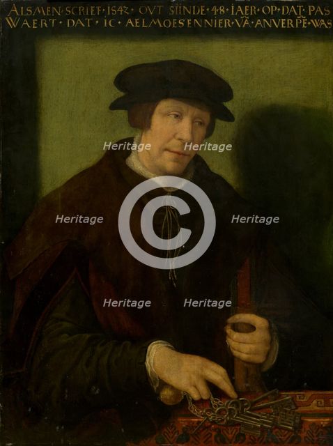 Portrait of an Almoner of Antwerp, 1542. Creator: Antwerp 16th Century.