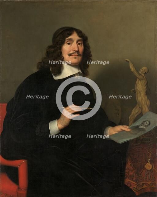 Portrait of an Artist, 1655. Creator: Gerrit van Honthorst.