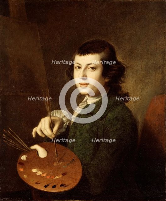 Portrait of an Artist, c1765. Creator: Henry Benbridge.